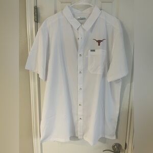 Mens Columbia PFG Shirt Texas Longhorns fishing shirt XL New nwot Omni-shade